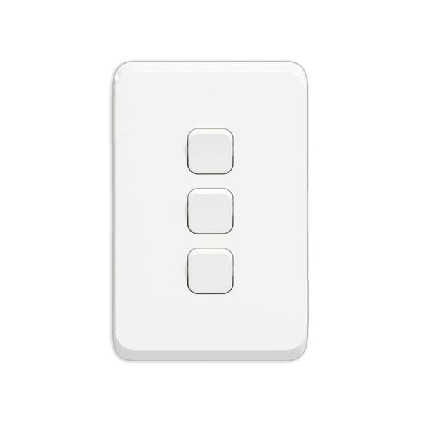 Switch 3L 1W with skin 10AX 250V