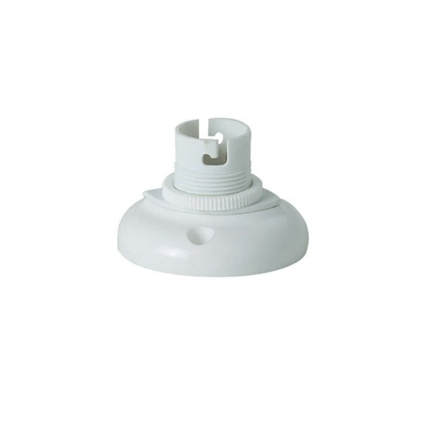 Bakelite battenholder BC white