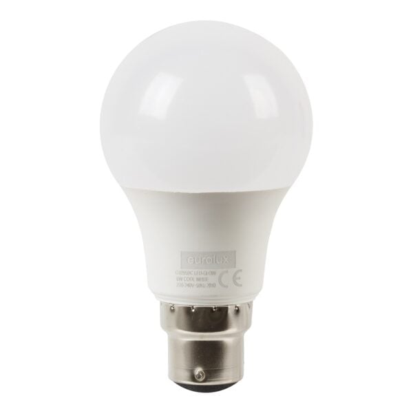6w LED A60 Classic Core B22 4000K