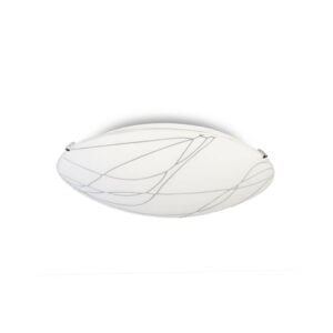 Spazio Swirl round fitting white/opal