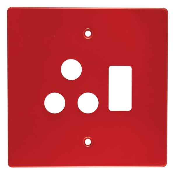 Classic Single STD Switched Steel Socket Coverplate