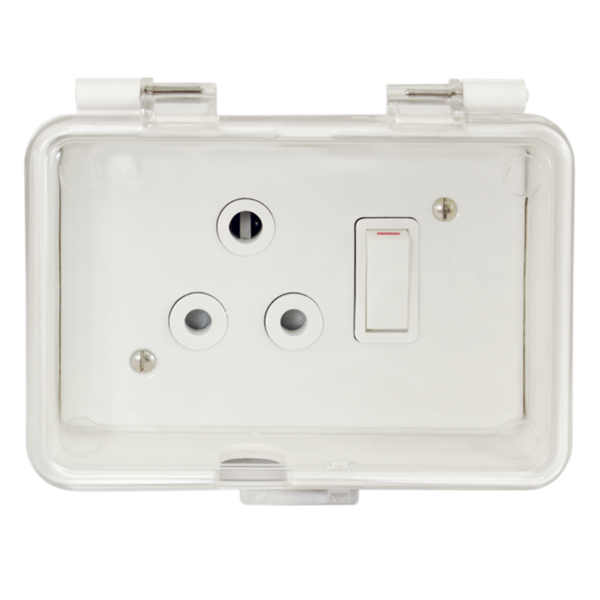 Classic Industrial Single STD Socket 164-1 Switched onSurface Box