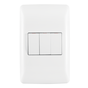 Diamond 3 Lever 1 Way Switch on 2x4 Yoke with Coverplate