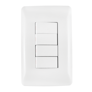 Diamond 4 Lever 1 Way Switch on 2x4 Yoke with Coverplate
