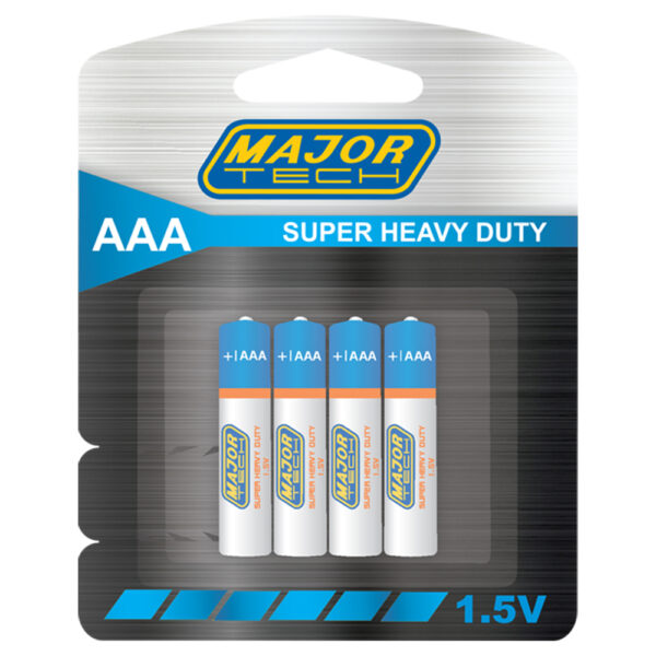 Major Tech - AA Super Heavy Duty Batteries (R6P-BP4G)