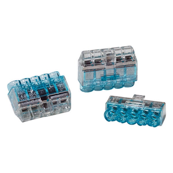 Helacon Connector 5 Way 0.5 to 2.5mm Wire Blue