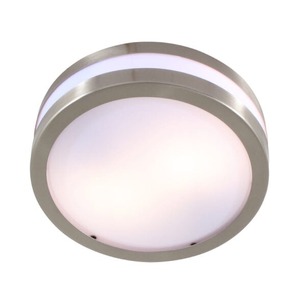 Eurolux Round S.steel C/light Bathrm