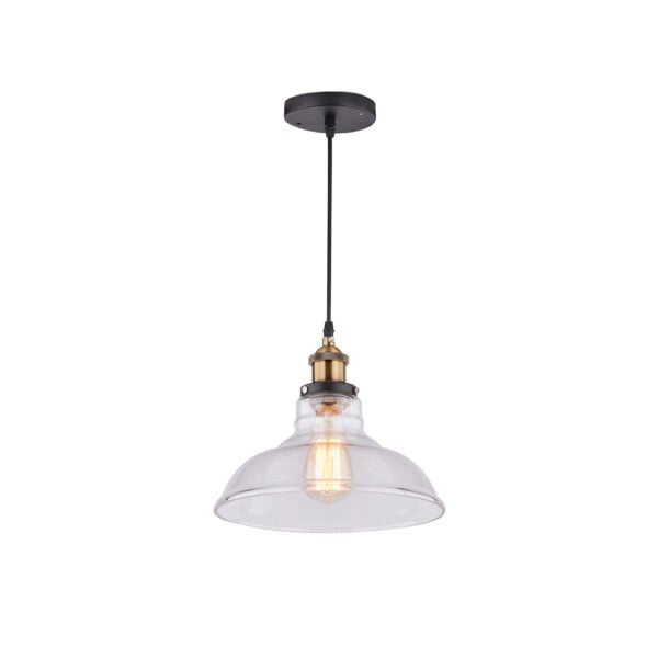 Eurolux Pendant Farmhouse Amber Glass