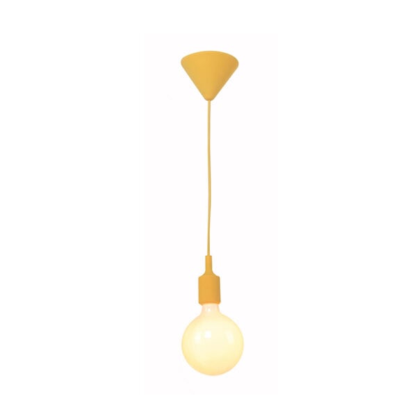 Eurolux Pendant Silicone E27 Susp Yellow