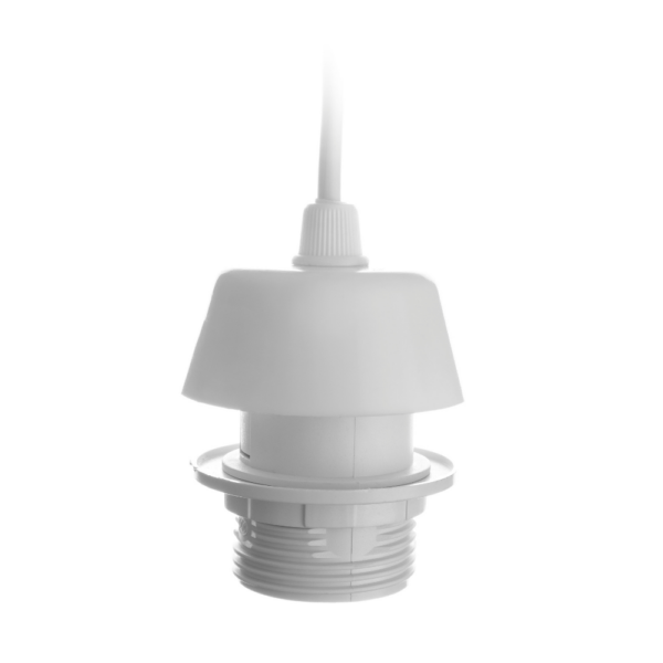 Pendant Cord Fitting - B22 - White