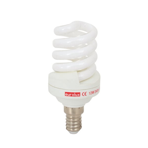 Eurolux Minispiral 12w E14 Warm Wht