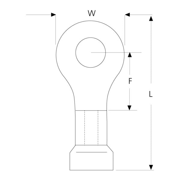 Pre-insulated Ring Terminal 6mm Blue