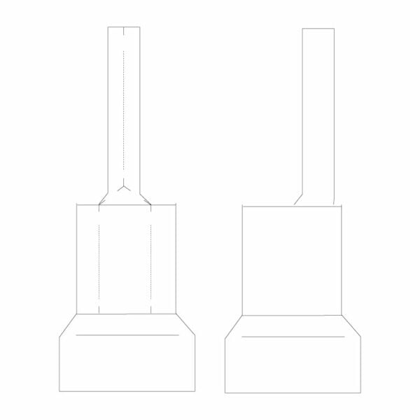 Pre-insulated Pin Terminals 13mm Blue