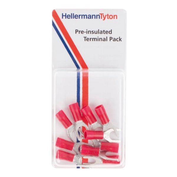 Pre-Insulated Spade Terminals: Pre-Packs 3.5mm Red
