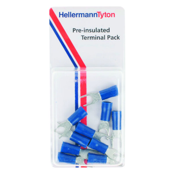 Pre-Insulated Spade Terminals: Pre-Packs 3.5mm Blue