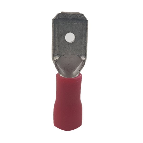 Pre-insulated Male Disc: Pre-Packs 6.35mm Red