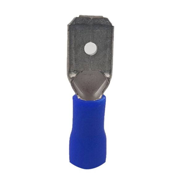 Pre-insulated Male Disc: Pre-Packs 6.35mm Blue