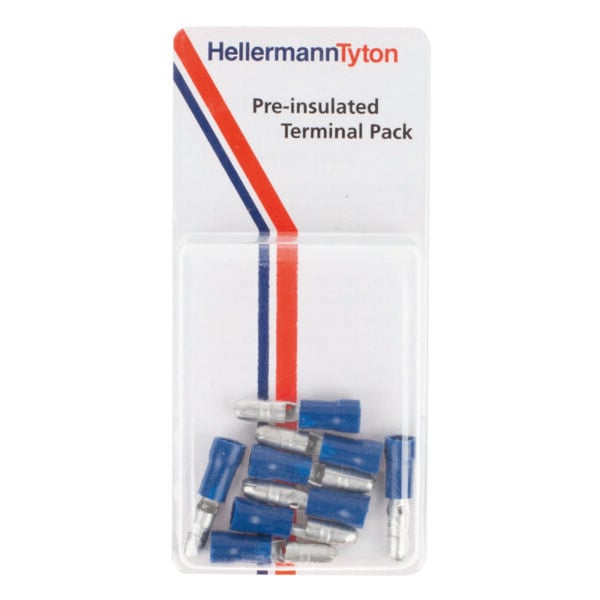 Pre-insulated Bullet Male: Pre-Packs Blue