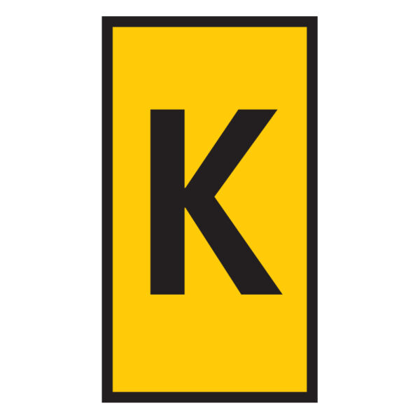 Pre-Termination Cable Markers Ovalgrip Yellow K