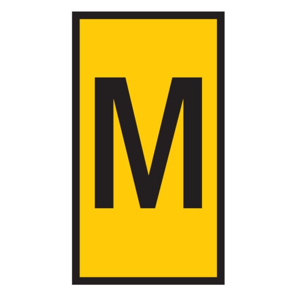 Pre-Termination Cable Markers Ovalgrip Yellow M