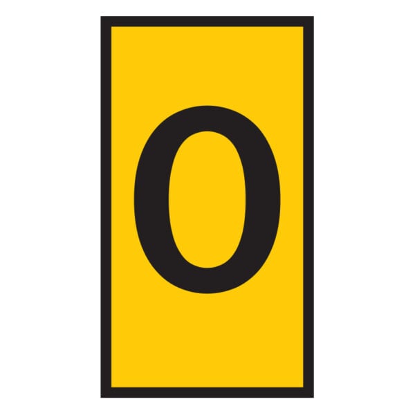 Pre-Termination Cable Markers Ovalgrip Yellow O