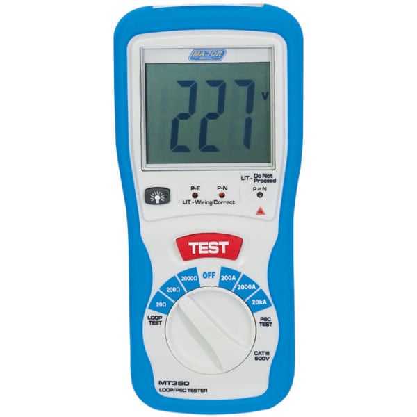 Major Tech - Loop Impedance and PSC Tester (MT350)