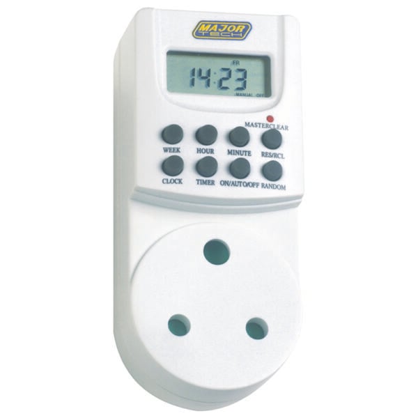 Major Tech - 8 On/Off Digital Programmable Timer (MTD7)