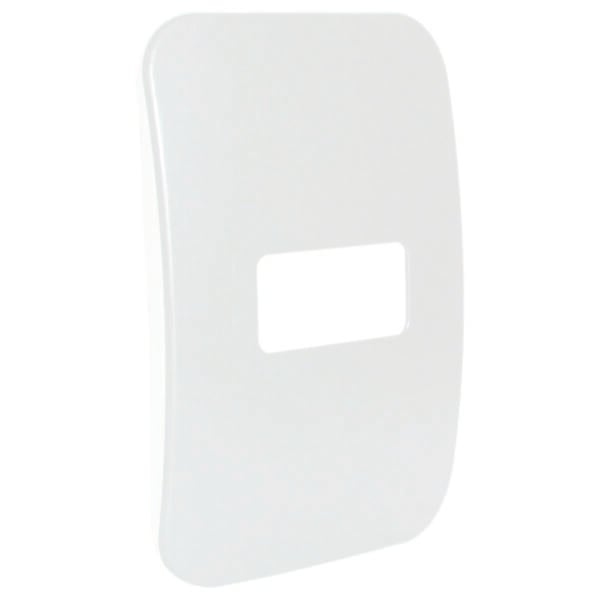 VETi - White One Single Module Horizontal Cover Plate (V6102WT)