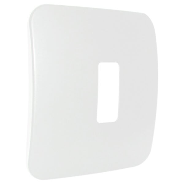 VETi - White One Single Module Vertical Cover Plate (V6201WT)
