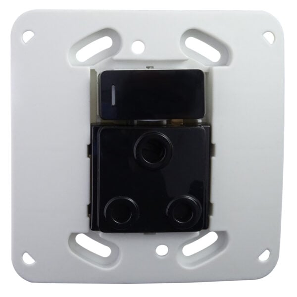 Single RSA Socket Outlet - Black