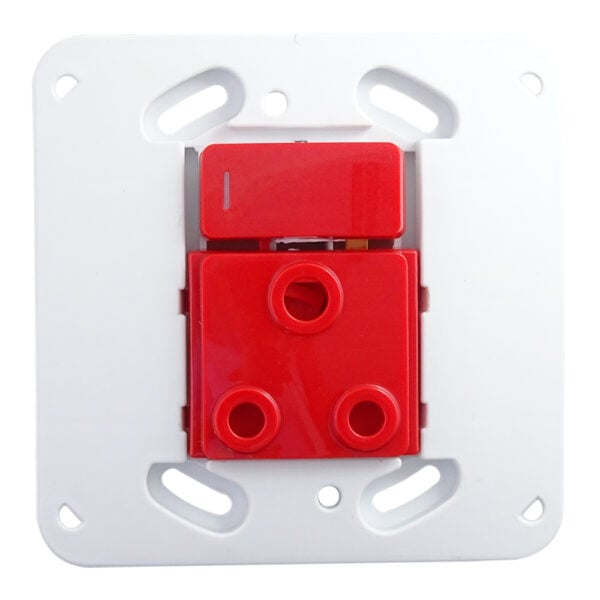 Single RSA Socket Outlet - Red