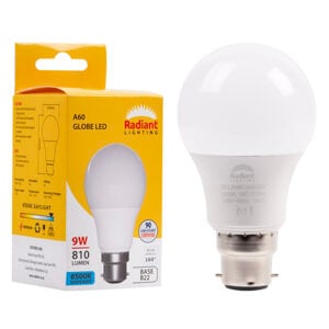 A60 9w LED B22 6500K Box N