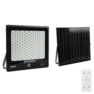 Solar Floodlight & Remote LED 3000lm