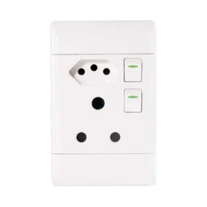 CBI PVC Double Switched Combo Socket 4 x 2 + Euro SSO
