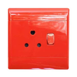 CBI PVC Single Switched Dedicated Socket 4 x 4 - Red 16A