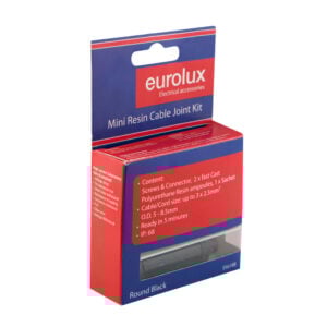 1 - 2.5 Round Black Cable Joining Kit