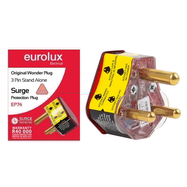 3 Pin stand alone Surge Protector plug