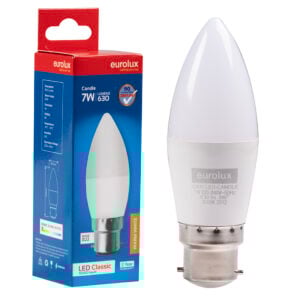 Eurolux Candle Plastic Classic 7w LED B22 3000K