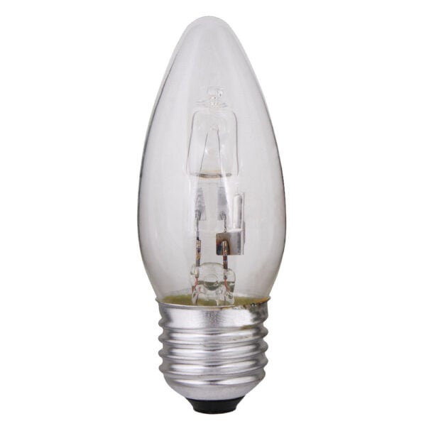 E27 42W Clear Candle Halogen Saver