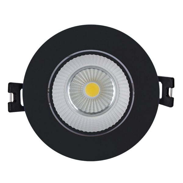 Polycarbonate Down Light 90mm Black