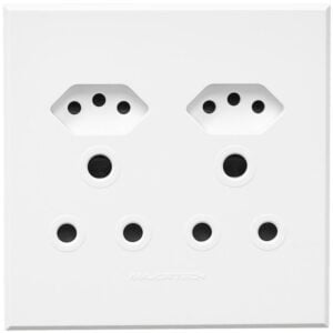 Veti3 - Unswitched RSA & V-Slim Sockets White (3VW24)