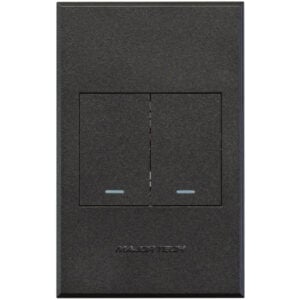 Veti3 – Two Lever One-Way Light Switch Graphite (3V112GG)