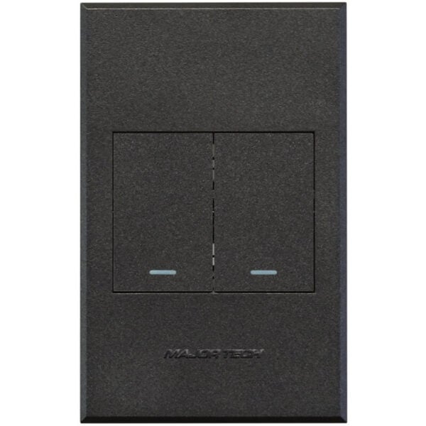 Veti3 - Two Lever One-Way Light Switch Graphite (3V112GG)