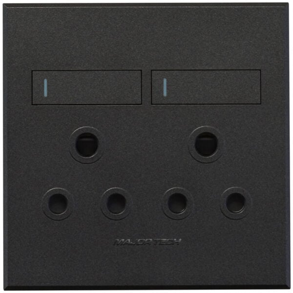 Veti3 - Double RSA Socket Graphite (3V22GG)