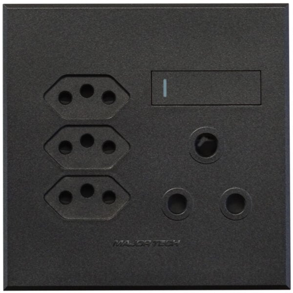 Veti3 - Single RSA, Triple V-Slim Sockets Graphite (3V25GG)