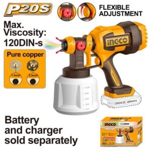 Ingco P20S 20V C/L Spray Gun Kit Csgli2004